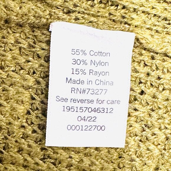 NWT SONOMA Women Long Sleeve Open Front Knit Green Long Cardigan Sweater Size 4X - Picture 12 of 13